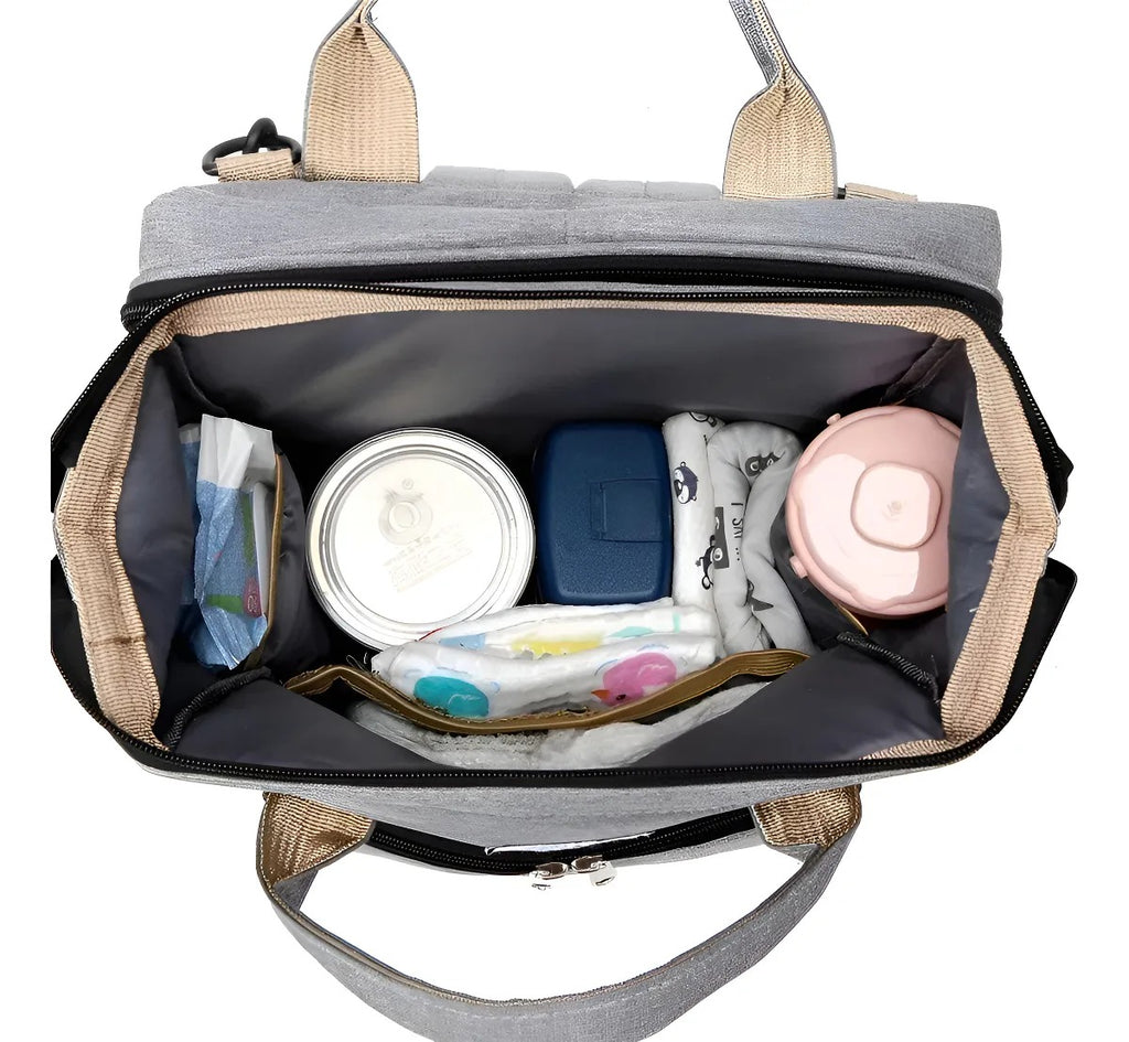 Mochila Pañalera Multifuncional con Cambiador | Práctica, Moderna y Espaciosa.