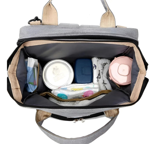 Mochila Pañalera Multifuncional con Cambiador | Práctica, Moderna y Espaciosa.