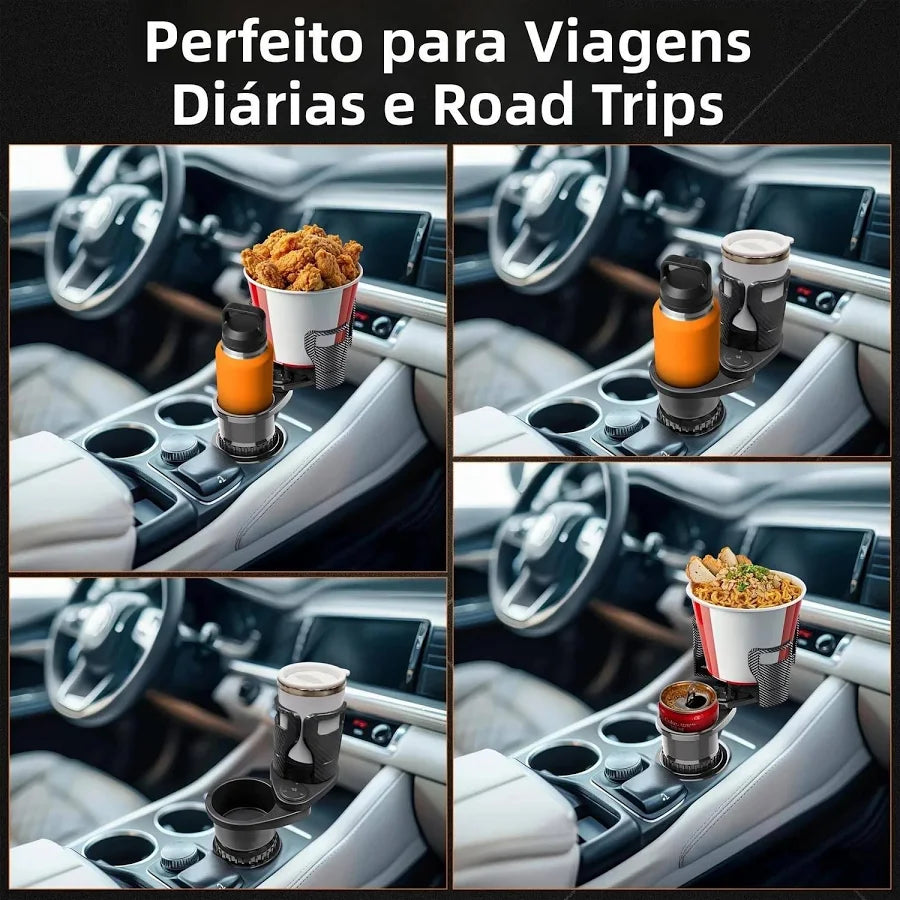 Porta Vasos Multifuncional 3 en 1 bebida, celular, accesorios