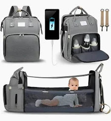 Mochila Pañalera Multifuncional con Cambiador | Práctica, Moderna y Espaciosa.